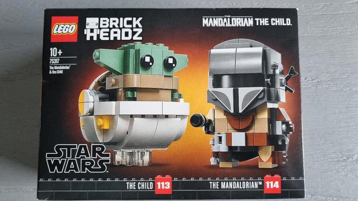 LEGO 75317 - De Mandalorian en kind Brick Headz / Star Wars, Kinderen en Baby's, Speelgoed | Duplo en Lego, Nieuw, Lego, Complete set