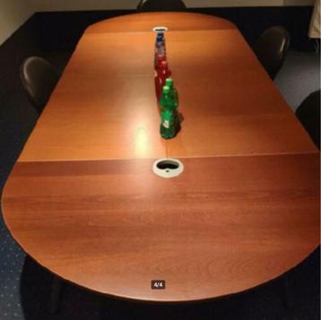Zes delige conferentie tafel, metalen frame, verstelbaar beschikbaar voor biedingen