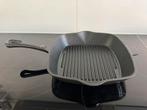 Mooi gietijzeren braadpan grilpan, Ophalen, Zo goed als nieuw, Rvs, Keramische plaat