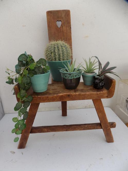 Krukje plantentafel vintage retro spaans model, Huis en Inrichting, Woonaccessoires | Overige, Gebruikt, Ophalen of Verzenden