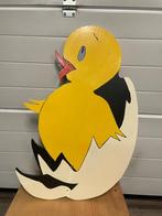 Geboortebord Kuiken in Ei - 84x60cm, Ophalen, Zo goed als nieuw