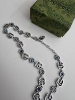 Gucci Ketting met blauwe stenen - Zo goed als nieuw, Sieraden, Tassen en Uiterlijk, Kettingen, Overige materialen, Ophalen of Verzenden