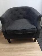 vidaXL Fauteuil van stof donkergrijs, Ophalen, Zo goed als nieuw, Eén, Stof