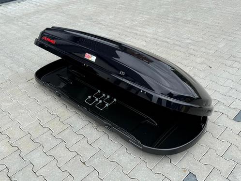 IN NIEUWSTAAT grote Kamei Husky 330L glans dakkoffer skibox, Auto diversen, Dakkoffers, Zo goed als nieuw, Ophalen of Verzenden