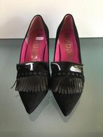 GRATIS VERZENDEN | LE BABE Nieuwe suede zwarte hakken 39½, Pumps, Verzenden, Zwart, Nieuw