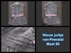 Mooi nieuw antraciet/roze jurkje van de prenatal in maat 80, Meisje, Jurkje of Rokje, Nieuw, Ophalen of Verzenden