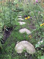 Stapstenen cement bladvorm, handgemaakt, beton, staptegels, Tuin en Terras, Tegels en Klinkers, Ophalen, Nieuw, Beton, Overige typen