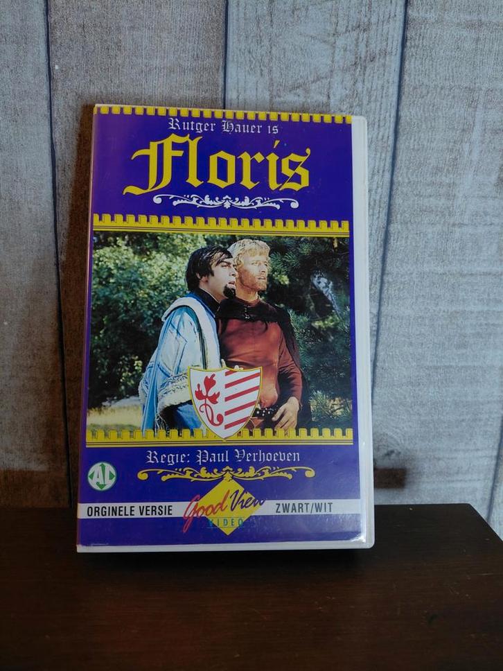 Floris deel 3 videoband. Rutger Hauer., Cd's en Dvd's, VHS | Documentaire, Tv en Muziek, Gebruikt, Tv-serie of Tv-programma, Alle leeftijden