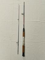 Vintage hengel spin 1,40 meter 2 delig kurken handgreep, Watersport en Boten, Ophalen, Zo goed als nieuw, Werphengel