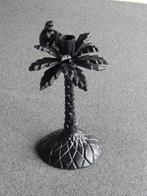 Kandelaar palmboom met aapje, Huis en Inrichting, Woonaccessoires | Kandelaars en Kaarsen, 25 tot 50 cm, Zwart, Ophalen of Verzenden
