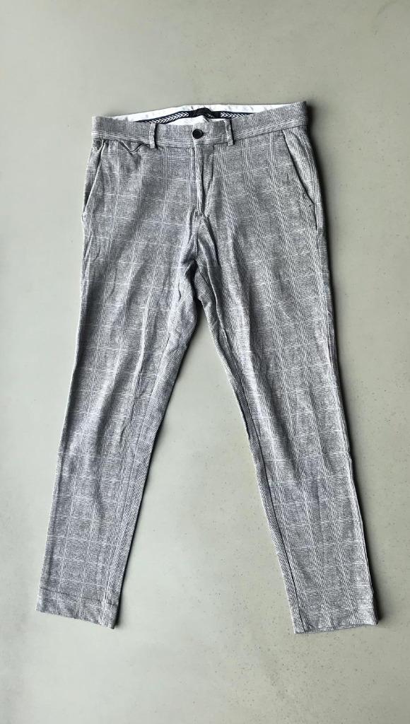 Vanguard chino – grijs ruitpatroon, W31 L32, Kleding | Heren, Broeken en Pantalons, Zo goed als nieuw, Maat 48/50 (M), Grijs, Ophalen of Verzenden