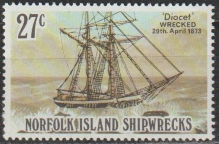 3257. Norfolk Eiland 290 pfr. Schip, Postzegels en Munten, Postzegels | Oceanië, Postfris, Verzenden