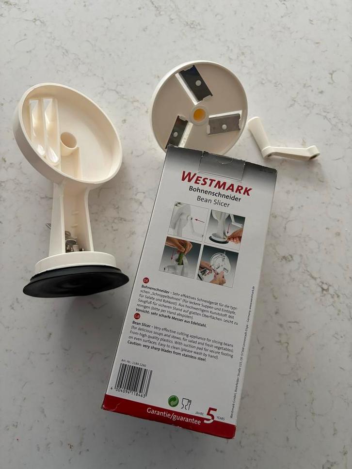 Westmark Bonensnijder - Perfect voor verse bonen!, Huis en Inrichting, Keuken | Keukenbenodigdheden, Zo goed als nieuw, Ophalen of Verzenden