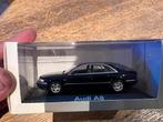 Audi A8 1999 Satorinblau 1:43, Ophalen of Verzenden, Gebruikt, Auto, Overige merken