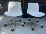 2 Witte Bureaustoelen - Zo Goed Als Nieuw, Huis en Inrichting, Ophalen of Verzenden, Zo goed als nieuw, Wit, Bureaustoel