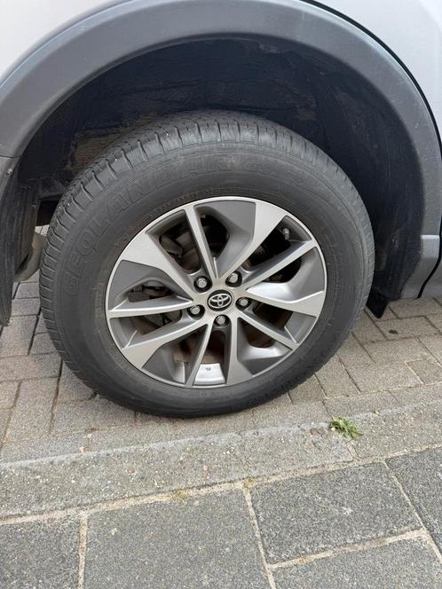 17” Toyota velgen met banden, Auto-onderdelen, Banden en Velgen, Zomerbanden, 17 inch, 225 mm, Ophalen