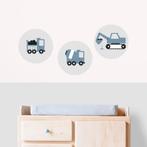 Muurcirkelset werkvoertuigen voor de kinderkamer, Verzenden, Nieuw, Wanddecoratie