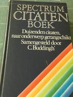Spectrum citaten boek, Gelezen, Prisma of Spectrum, C. Buddingh, Nederlands