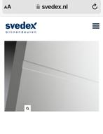 NIEUW Svedex binnendeur FM 55 extra wit, Ophalen, Minder dan 80 cm, Binnendeur, Nieuw