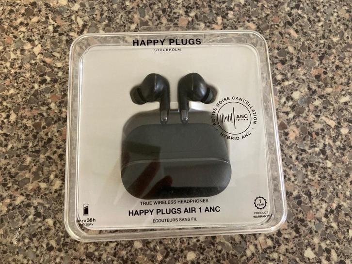 Happy plugs air Noise cancellation, Telecommunicatie, Mobiele telefoons | Oordopjes, Zo goed als nieuw, In gehoorgang (in-ear)