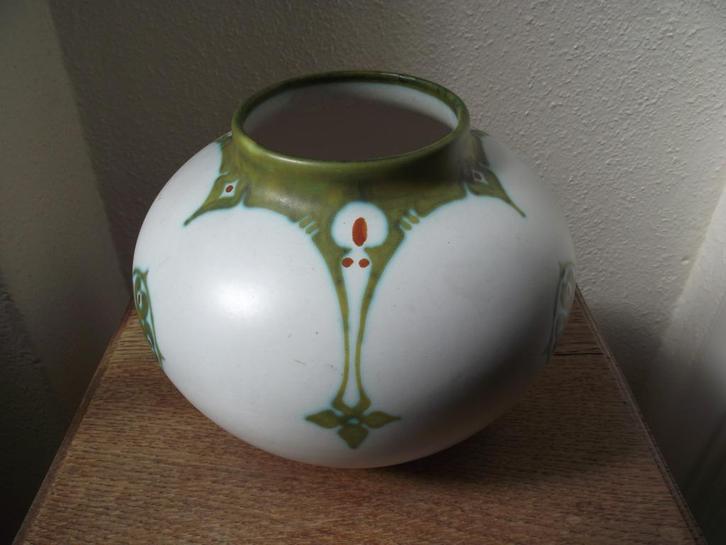 goedewaagen gouda plateel vaas, Antiek en Kunst, Antiek | Keramiek en Aardewerk, Ophalen of Verzenden