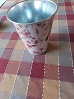 PLANTENPOT, metaal, deco, rond, Tuin en Terras, Bloempotten, Ophalen, Rond, Tuin, Zo goed als nieuw