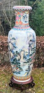 ZEER GROTE VINTAGE PORSELEINEN CHINESE VAAS., Ophalen