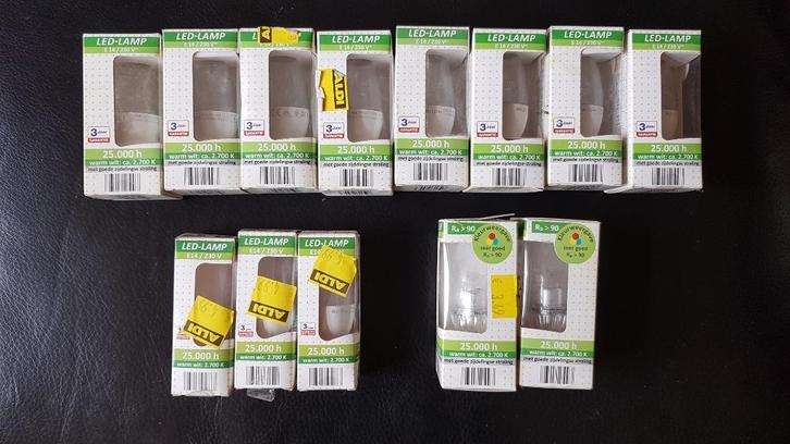 LED lampen voor kroonluchter 5 euro totaal, Huis en Inrichting, Lampen | Losse lampen, Nieuw, Led-lamp, Minder dan 30 watt, E27 (groot)