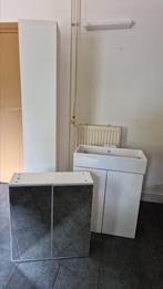 3-delig badkamermeubel inclusief wastafel en kraan, Huis en Inrichting, Badkamer | Badkamermeubels, Ophalen, Gebruikt, Overige typen