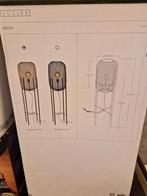 Lucide vloerlamp mesh mat goud, Huis en Inrichting, Lampen | Vloerlampen, Ophalen of Verzenden, Zo goed als nieuw