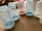 7 Difrax flesjes, blauw/wit/roze, 170ml, Overige typen, Gebruikt, Ophalen of Verzenden