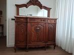 Antiek dressoir met spiegel en marmeren blad, Antiek en Kunst, Antiek | Meubels | Kasten, Ophalen