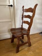 Scandinavisch eetkamer stoelen 4st., Ophalen, Gebruikt, Bruin, Vier