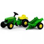 traptrekker john-deere met kar vanaf 2,5 jaar rollykid, Ophalen of Verzenden, Nieuw, Trapvoertuig