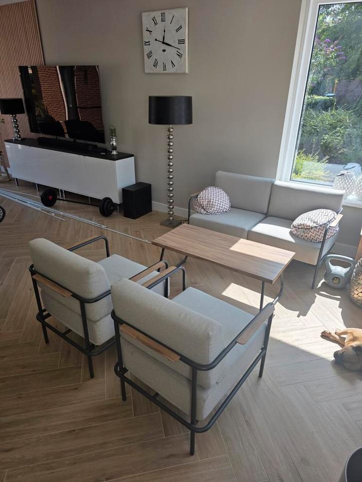 NIEUW! 4 delige loungeset garden impressions tuinset, Tuin en Terras, Tuinsets en Loungesets, Nieuw, Loungeset, Aluminium, 4 zitplaatsen