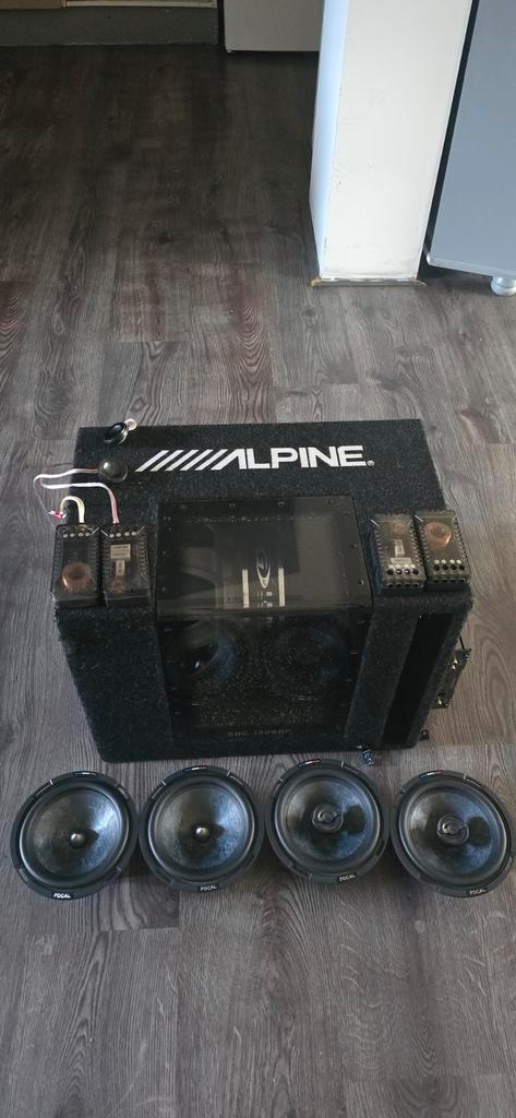 Car Audio Set: Alpine Sub, Ground Zero Amp, Focal Speakers, Auto diversen, Autospeakers, Gebruikt, Ophalen of Verzenden