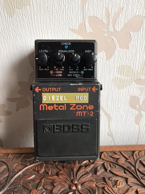 Boss MT-2 Metal Zone Diezel Mod. Taiwan 2001  - MT2 Diezl, Muziek en Instrumenten, Effecten, Gebruikt, Distortion, Overdrive of Fuzz