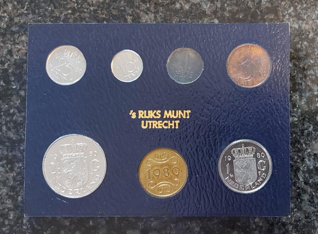 Nederlandse munten 1980, Ophalen of Verzenden, Overige landen, Overige waardes