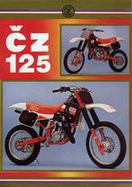 FOLDER CZ 125 (MY.1990) BROCHURE JAWA, Motoren, Overige merken