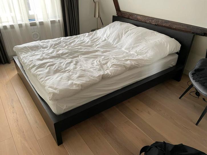 Ikea bedframe 160x200 - Zaterdag ophalen!, Huis en Inrichting, Slaapkamer | Bedden, Zo goed als nieuw, Tweepersoons, 160 cm, 200 cm