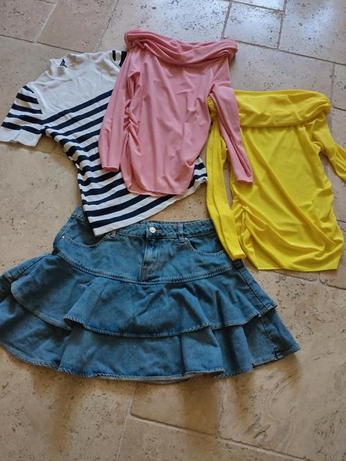 Loavies denim strokenrok maat xl, Kleding | Dames, Rokken, Nieuw, Maat 42/44 (L), Roze, Boven de knie, Ophalen of Verzenden