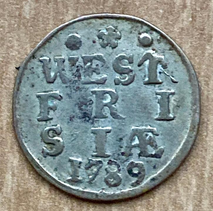 Zilveren Twee Stuiver West - Frisia / West Friesland 1789, Postzegels en Munten, Munten | Nederland, Losse munt, Overige waardes