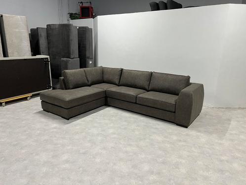 Nieuw GRATIS LEVERING antraciet microleren hoekbank 310x215, Huis en Inrichting, Banken | Bankstellen, Nieuw, Vierpersoons of meer