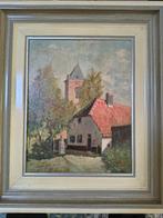 schilderij dorpsgezicht, Ophalen of Verzenden