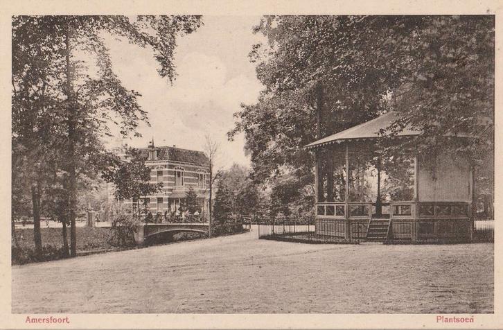 Amersfoort - 638 - twa : Plantsoen met Muziektent, Verzamelen, Ansichtkaarten | Nederland, Utrecht, Voor 1920, Verzenden