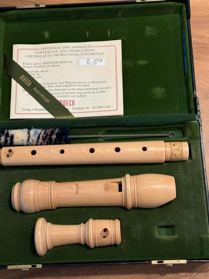 MOECK alt blokfluit Rottenburgh No. 239, Muziek en Instrumenten, Blaasinstrumenten | Blokfluiten, Gebruikt, Alt, Met koffer, hoes of etui