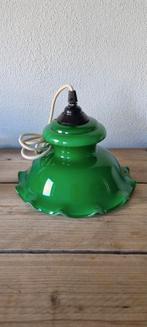 Retro hanglampje emerald groen, Ophalen of Verzenden