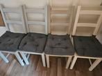 4x eetstoel, Huis en Inrichting, Stoelen, Ophalen, Zo goed als nieuw, Blauw, Vier