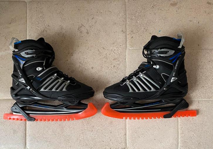 Zwarte Nijdam schaatsen maat 44, gevoerd en in topstaat, Sport en Fitness, Schaatsen, Zo goed als nieuw, Noren, Nijdam, Ophalen of Verzenden