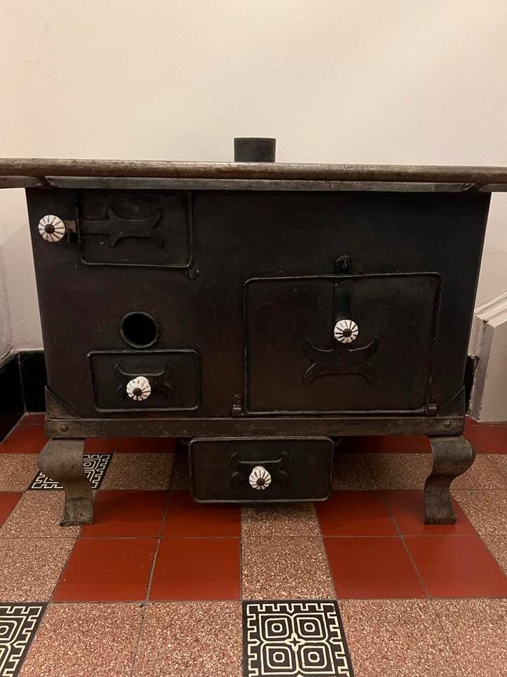 Antiek Kinderfornuis met Accessoires, Kinderen en Baby's, Speelgoed | Speelkeukens, Gebruikt, Speelkeuken-accessoire, Ophalen